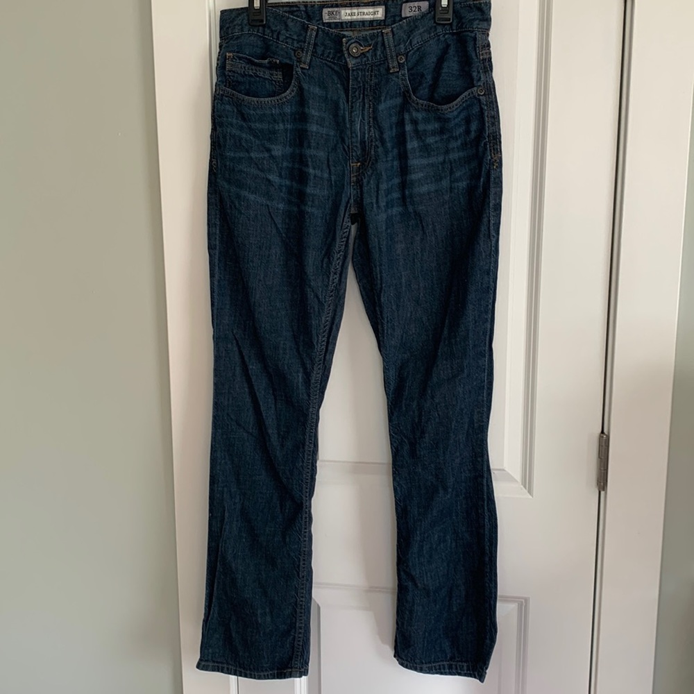 BKE Denim Jake Straight Dark Wash Jeans